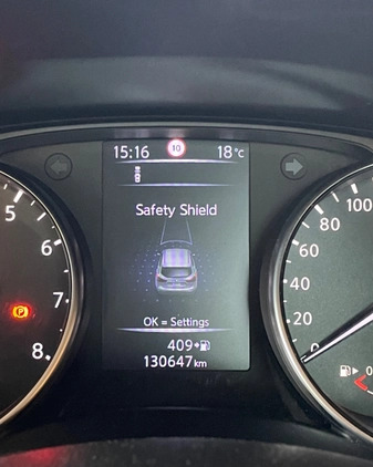 Nissan Qashqai cena 61800 przebieg: 130647, rok produkcji 2017 z Racibórz małe 704